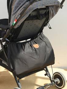 Baby Cartoon Bear Decor Stroller Hanging Bag - Black - View 6