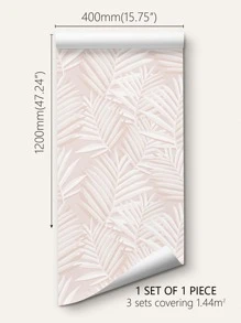 1卷加厚防水自粘花卉图案装饰壁纸，可用于客厅、卧室墙面装饰、家具表面翻新，防水耐磨，易粘贴易撕，翻新贴纸可撕墙板，墙纸，壁纸，春季装饰用品让您的家焕然一新，拉玛装饰贴纸 - 彩色 - 查看 4