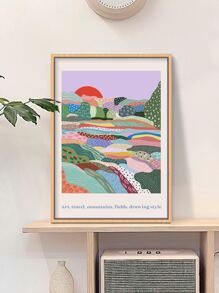 2 bức tranh vải canvas in hình chim hồng hạc màu nước trên nền hoa, thích hợp cho phòng khách, phòng ngủ, trang trí nhà cửa, không khung - Nhiều màu - Xem 1