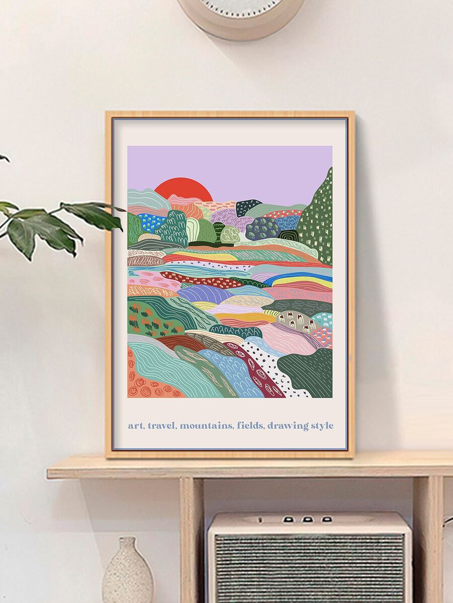 2 bức tranh vải canvas in hình chim hồng hạc màu nước trên nền hoa, thích hợp cho phòng khách, phòng ngủ, trang trí nhà cửa, không khung - Nhiều màu - Xem 1