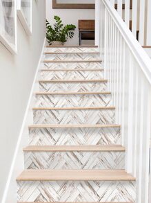 SUPSTICKER 1/7 Cuộn Giấy Dán Cầu Thang Hình Lục Giác Màu Sáng, Họa Tiết Vân Gỗ, Tự Dính, Trang Trí Nhà Cửa, Kích Thước 41.81x7.09 Inch, Nhãn Dán, Decal Dán Tường, Nhãn Dán Vinyl, Dùng Để Trang Trí Nhà Cửa, Trang Trí Mùa Xuân, Làm Mới Ngôi Nhà Của Bạn, Nhãn Dán Trang Trí Rama, Gạch Lát Sàn Tự Dính, Gạch Lát Sàn Bóc Và Dán, Trang Trí Phòng Khách, Trang Trí Nhà Bếp - Nhiều màu - Xem 1