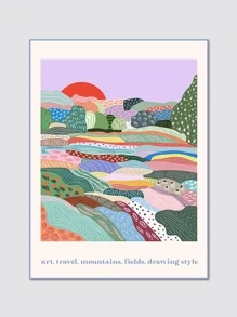 2 bức tranh vải canvas in hình chim hồng hạc màu nước trên nền hoa, thích hợp cho phòng khách, phòng ngủ, trang trí nhà cửa, không khung - Nhiều màu - Xem 5