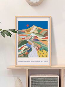 2pcs Watercolor Flamingo On Sweet Background Canvas Painting Prints, Wall Art Decor For Living Room, Bedroom, Frameless - Multicolor - View 1