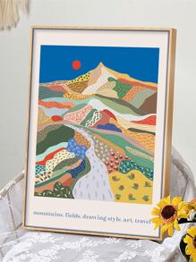 2pcs Watercolor Flamingo On Sweet Background Canvas Painting Prints, Wall Art Decor For Living Room, Bedroom, Frameless - Multicolor - View 3