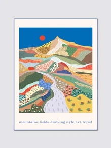 2pcs Watercolor Flamingo On Sweet Background Canvas Painting Prints, Wall Art Decor For Living Room, Bedroom, Frameless - Multicolor - View 4