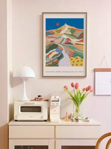 2pcs Watercolor Flamingo On Sweet Background Canvas Painting Prints, Wall Art Decor For Living Room, Bedroom, Frameless - Multicolor - View 7