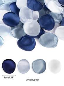 100入組/套滌綸五彩紙屑浪漫混色花瓣設計派對用五彩紙屑 - 藍色 - 查看 3