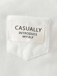 Baby Boy 2pcs Letter Patched Pocket Front Tee - Black and White - View 4