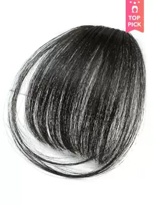 Human Hair Black Color Hairbangs For Women Clip In Human Hair Bangs Thin Invisible Fake Hairpiece Clip In Fringe