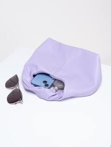 Túi đeo chéo Nữ màu trơn - Màu tím - Xem 7