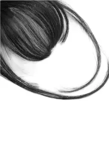 Human Hair Black Color Hairbangs For Women Clip In Human Hair Bangs Thin Invisible Fake Hairpiece Clip In Fringe