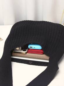 ENBEI Túi đi biển cho kỳ nghỉ hè, Túi xách móc thời trang và thanh lịch, Túi đeo chéo dung tích lớn cho túi đeo vai nữ, Thích hợp cho mùa hè, kỳ nghỉ và sử dụng hàng ngày, Vật dụng thiết yếu khi đi du lịch cho sinh viên đại học, Quà tặng Ngày của Mẹ cho phụ nữ thường ngày, Quà tặng Ngày của Nhà giáo, Quà tặng phù dâu đám cưới - màu đen - Xem 5