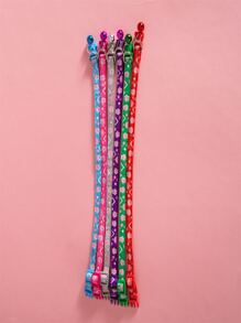 5入組爪子圖案隨機寵物項圈適用於狗狗適用於戶外 - 彩色 - 查看 4