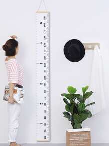 1pc Height Measurement Wall Hanging Ruler, Modern Height Measuring Ruler For Kids - White - View 1