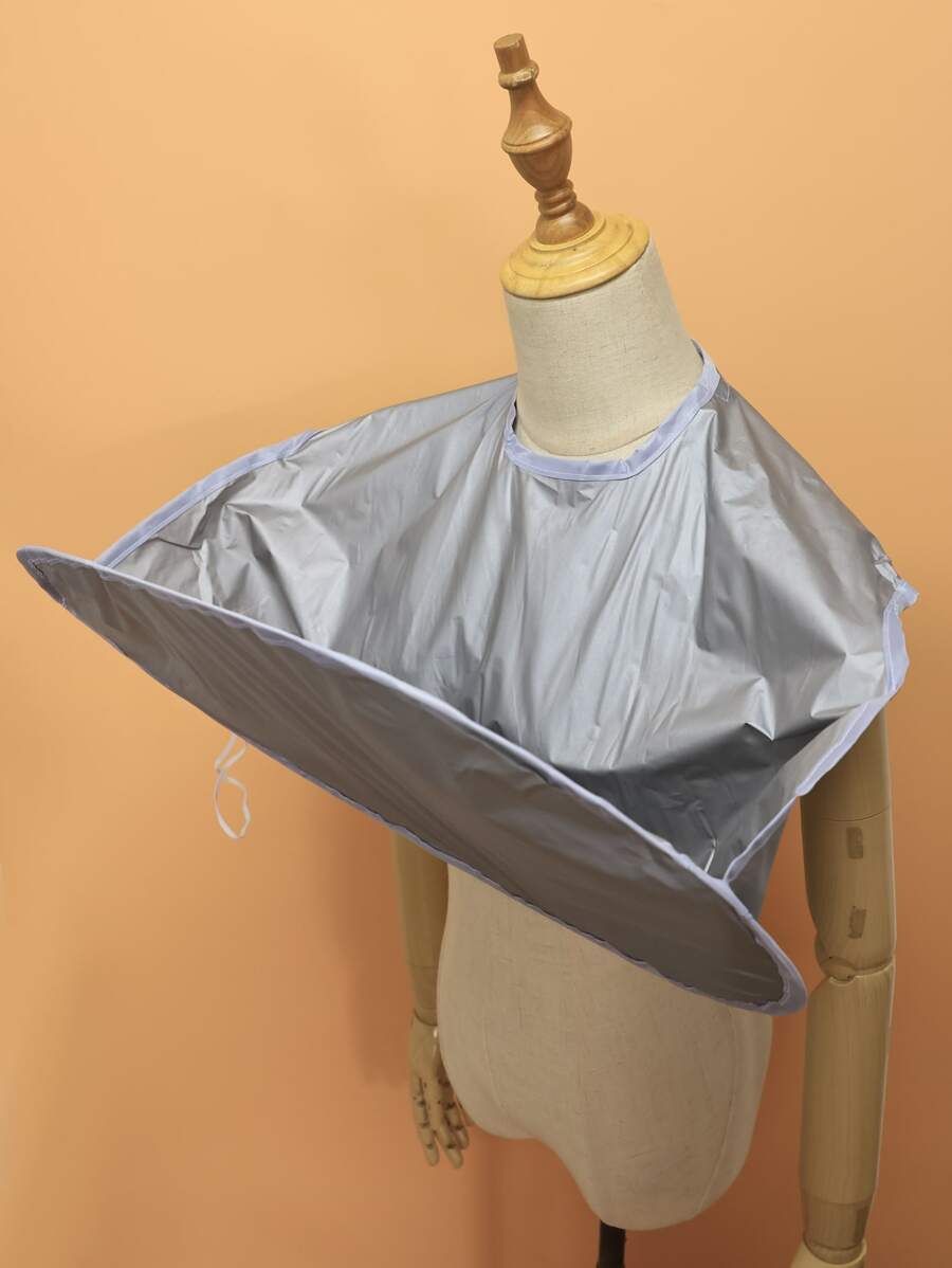 1pc Shaving Apron for Man Beard Shaving Apron Care Bib Face Shaved Hair Adult Bibs Shaver Cleaning Hairdresser Gift Clean Apron Shaving Tool Accessories - Silver - View 1