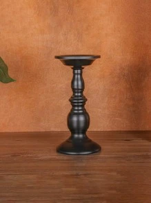 复古锻铁烛台装饰品黑色 1 件、万圣节、恐怖、秋季、冬季、假日、节庆、房间装饰、礼物 - 黑色 - 查看 5