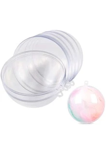 5pcs Plastic Decorative Ball, Clear Ball For Party Decoration - Clear - View 1