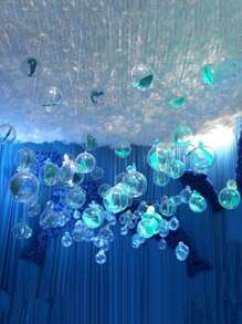 5pcs Plastic Decorative Ball, Clear Ball For Party Decoration - Clear - View 2