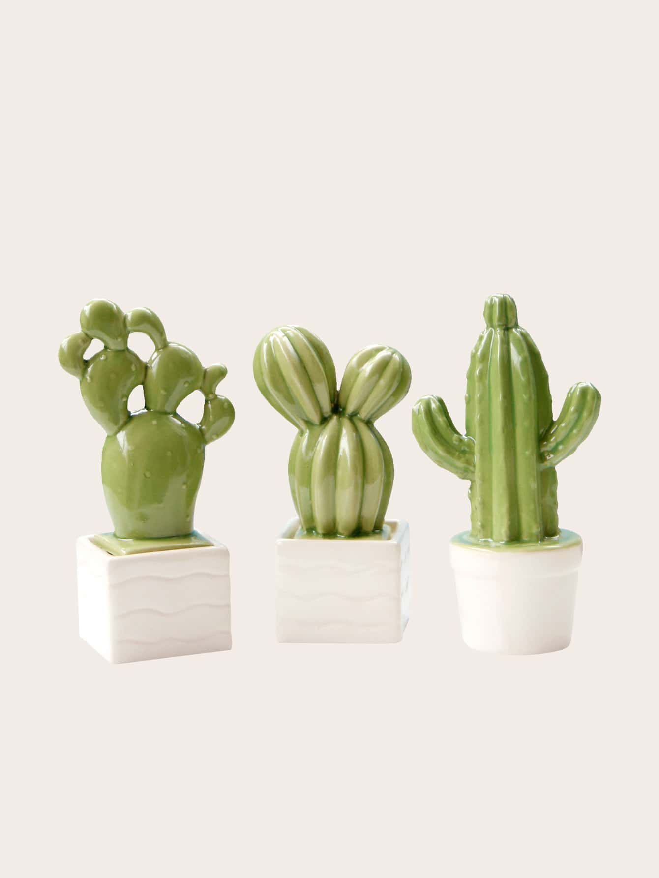 3 Keramik-Pflanzentöpfe In Wassermelonen-Form – 11,4x7,6x7,6 Cm, Mit Ablaufloch, Für Sukkulenten & Kakteen