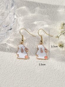 Cartoon Rabbit Drop Earrings