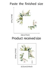 1pc PVC Switch Outlet Wall Sticker, Modern Plant Pattern Switch Sticker For Home, Stickers, Wall Decal, Vinyl Decal For Home Decorations, Spring Decoration Items Refresh Your Home, Festival Decoration Stickers Gifts Birthday Graduation - Multicolor - View 6