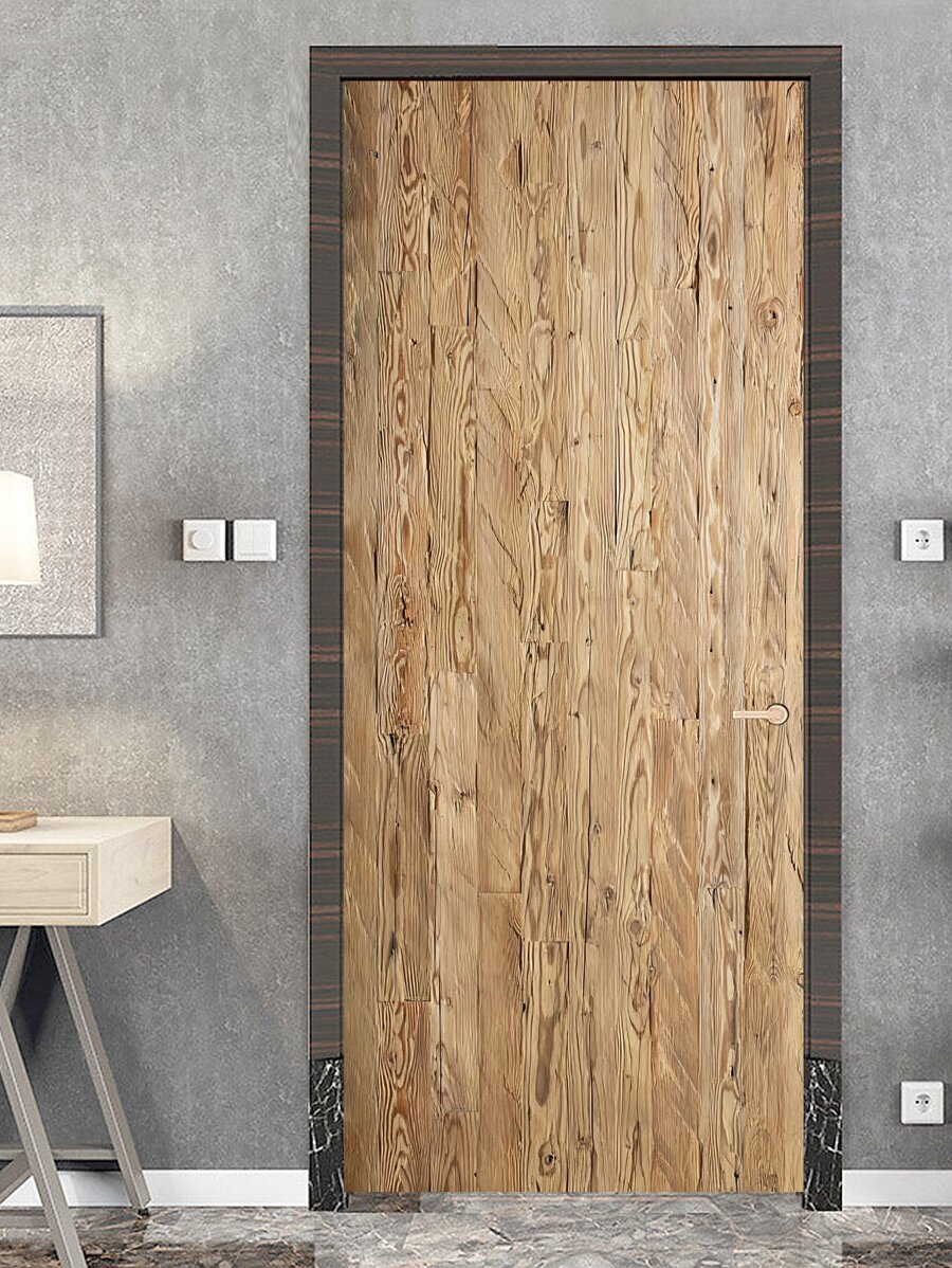 1 miếng dán cửa chống nước họa tiết vân gỗ - Nhiều màu - Xem 1