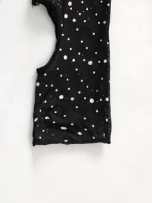 Swim SXY 素色水鑽細節鏤空罩衫連衣裙 - 黑色 - 查看 4