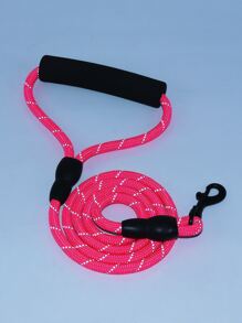 Supet 1pc Reflective Pet Leash For Dog For Outdoor - Pink - View 2