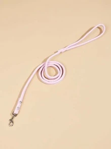 1 pieza Correa de mascota unicolor para perro para exterior - Rosa - Ver 2