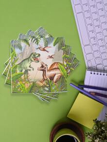 10 cái/bộ Giấy Khăn Ăn Dùng Một Lần, Giấy In Hình Khủng Long Khăn Ăn Cho Bữa Tiệc - Nhiều màu - Xem 2