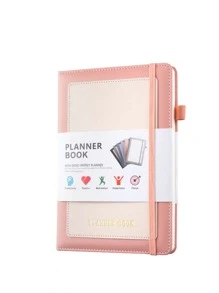 1 Công cụ lập kế hoạch đồ họa chữ cái có dây thun, Công cụ lập kế hoạch sinh viên di động đơn giản - Hồng - Xem 1