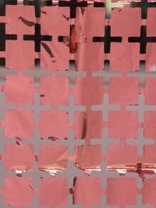 1 PC Nền Nhựa Màn Hình Học Rỗng Ra Photobooth Nền Cho Đảng - Hồng - Xem 2