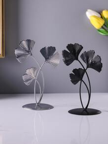 1pc Luxury Living Room / Entryway Creative Ginkgo Leaf Decorative Ornament, For Home Decor In Living Room, Study, Bedroom, Dining Room, Daily & Holiday Decorations, Great Gift For Christmas, Mother's Day, Thanksgiving, Valentine's Day - Black - View 3