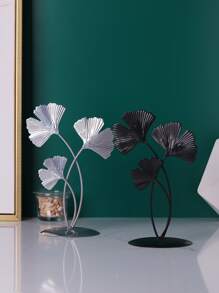 1pc Luxury Living Room / Entryway Creative Ginkgo Leaf Decorative Ornament, For Home Decor In Living Room, Study, Bedroom, Dining Room, Daily & Holiday Decorations, Great Gift For Christmas, Mother's Day, Thanksgiving, Valentine's Day - Black - View 5