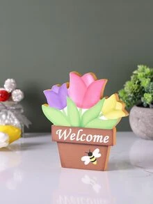 1pc Flower Design Decoration Craft - Multicolor - View 2