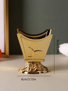 1入組復古設計香爐 - 金色 - 查看 3