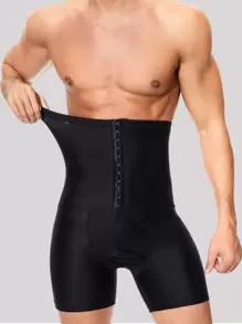 Men Solid Hook And Eye Active Underwear - Black - View 3