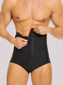 Men Hook And Eye Active Underwear - Black - View 5