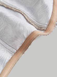 SHEIN MOD Floral Print Off Shoulder Asymmetrical Hem Crop Top - Multicolor - View 4