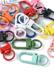 20 cái/bộ Hợp kim phun sơn Móc khóa xoay Móc cài Không chứa Cadmium & Không chứa Niken & Không chì Màu hỗn hợp Ngẫu nhiên Màu hỗn hợp Kẹp tôm hùm Tự làm Phụ kiện trang sức - Nhiều màu - Xem 3
