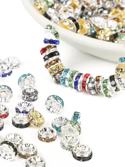 50pcs/set Rhinestone Decor Bead DIY Jewelry Accessory