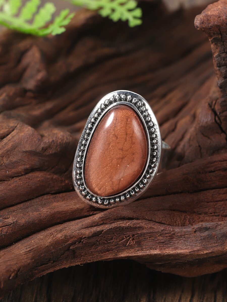 Water-drop Decor Ring - Multicolor - View 1