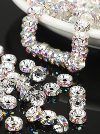 50pcs/set Rhinestone Decor Bead DIY Jewelry Accessory