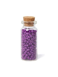 1bottle Round DIY Bead - Purple - View 1