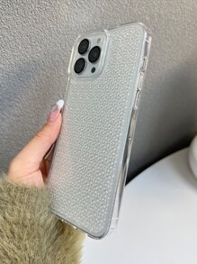 Rhinestone Decor Anti-fall Phone Case - Clear - View 5