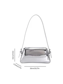 Metallic Bag Medium Silver Funky - Silver - View 5