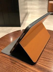1 Peça Marrom e Laranja Clássico Capa de Tablet à Prova de Choque Compatível com Galaxy Tab A7, Case de Proteção de Tablet com Suporte Magnético Compatível com iPad 12.9
