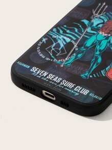 AQUAMAN X SHEIN Funda para móvil con estampado de figura - Multicolor - Ver 3