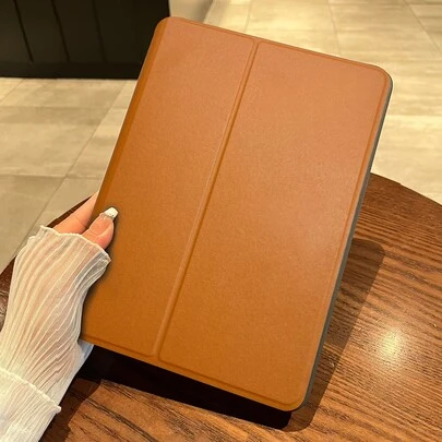 1 件橙色经典防震平板电脑保护壳，适用于 S Amsung Galaxy Tab A7，磁性支架平板电脑保护壳，适用于 iPad 12.9。