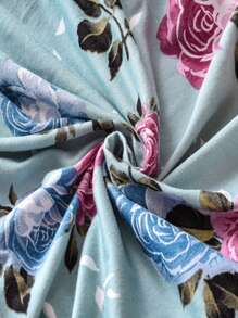 1入組花卉圖案彈性沙發坐墊滌綸沙發墊套 - 彩色 - 查看 6